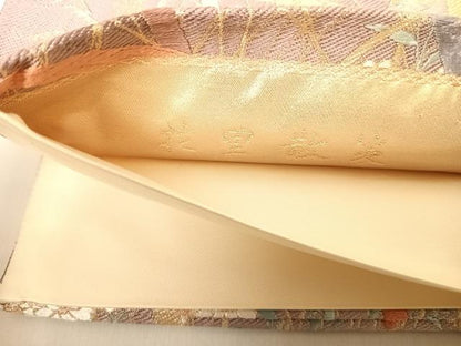 平和屋着物◎六通柄袋帯　唐織　花里散策　金糸　正絹　逸品　AABB5972yx