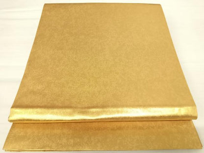 平和屋着物◎六通柄袋帯　霞文　金糸　正絹　逸品　AABB5982yx