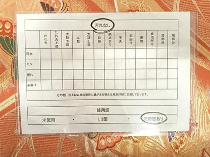 平和屋着物◎六通柄袋帯　唐織　花蝶文　金銀糸　正絹　逸品　AABB5992yx