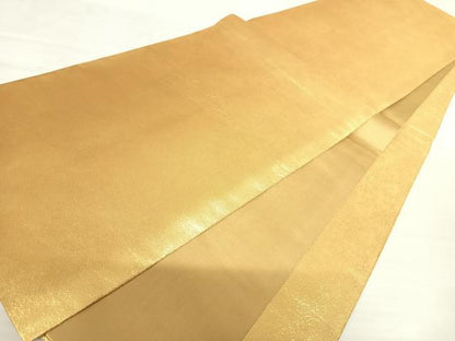 平和屋着物◎太鼓柄袋帯　風景文　金糸　正絹　逸品　AABB6000yx