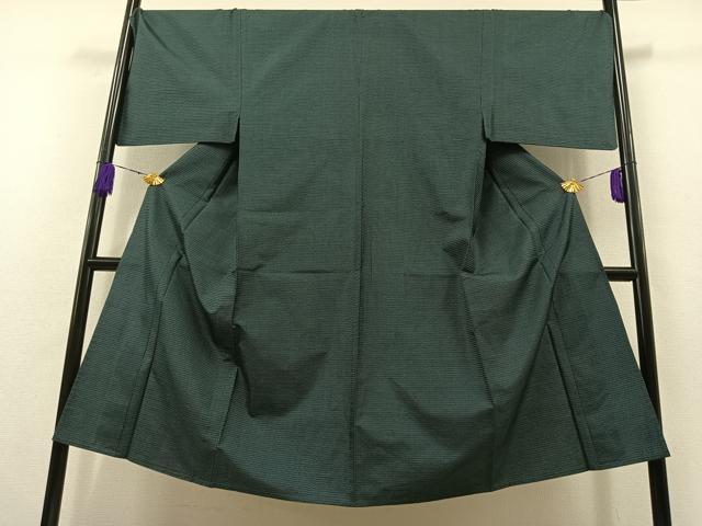 平和屋着物▽男性 本場大島紬 単衣 100亀甲 総詰め 正絹 逸品 AABB6201jh