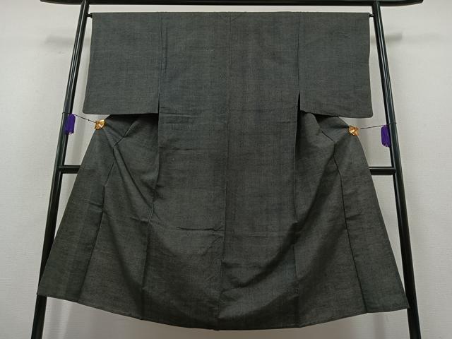 平和屋着物▽男性 紬 単衣 縞 正絹 逸品 AABB6202jh