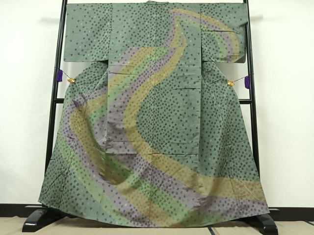 平和屋着物▽訪問着 単衣 愛 文字文 AABB6208jh