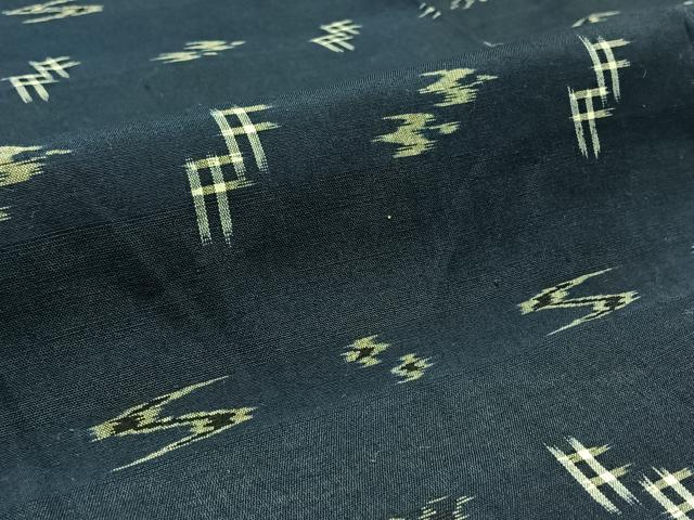 平和屋着物▽本場琉球絣 綿琉球 単衣 綿 逸品 AABB6209jh