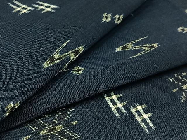 平和屋着物▽本場琉球絣 綿琉球 単衣 綿 逸品 AABB6209jh