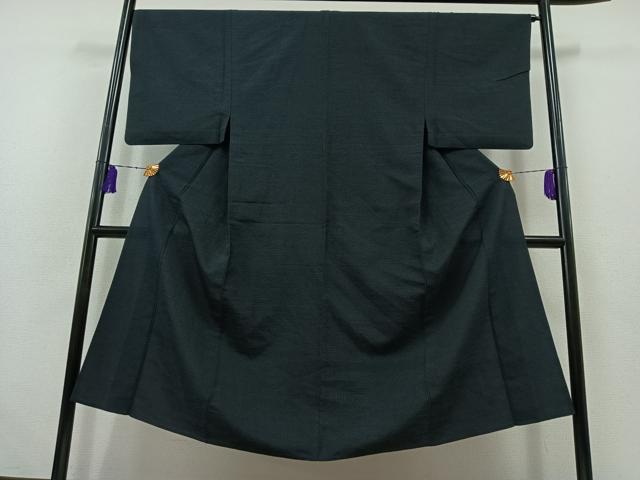 平和屋着物▽男性 紬 単衣 130亀甲 総詰め 正絹 逸品 AABB6211jh