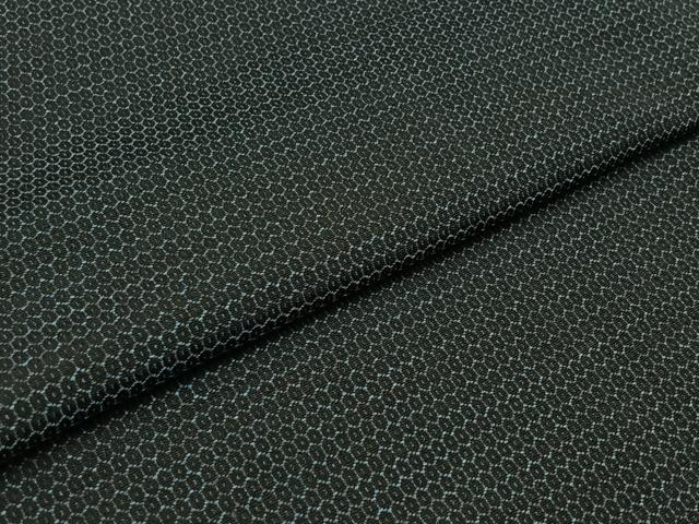 平和屋着物▽男性 紬 単衣 130亀甲 総詰め 正絹 逸品 AABB6211jh