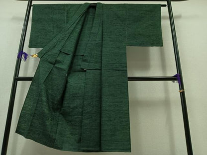 平和屋着物▽男性 紬 単衣 霞文 正絹 逸品 AABB6215jh