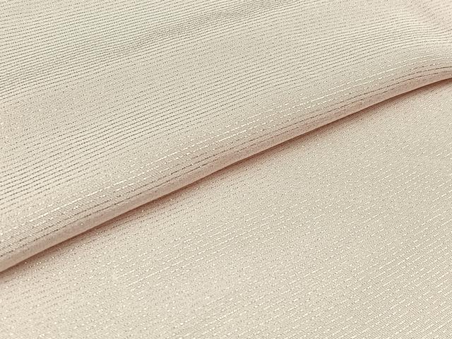 平和屋着物▽上質な小紋 単衣 横段文 銀通し地 正絹 逸品 AABB6218jh