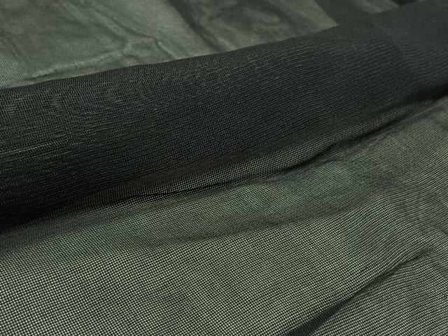 平和屋着物▽男性 羽織 スリーシーズン 春夏秋 塵除け 漆黒色 正絹 逸品 AABB6227jh