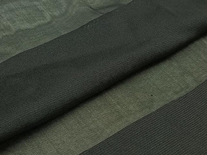 平和屋着物▽男性 羽織 スリーシーズン 春夏秋 塵除け 漆黒色 正絹 逸品 AABB6227jh