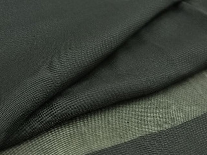平和屋着物▽男性 羽織 スリーシーズン 春夏秋 塵除け 漆黒色 正絹 逸品 AABB6227jh