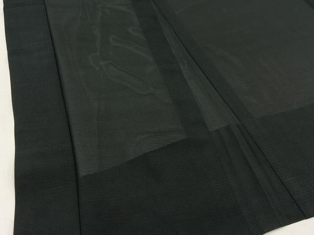 平和屋着物▽男性 羽織 スリーシーズン 春夏秋 塵除け 漆黒色 正絹 逸品 AABB6228jh
