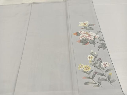 平和屋着物●本場大島紬 訪問着 友禅 枝花文 暈し染め ロング丈 正絹 逸品 AABB6241ph
