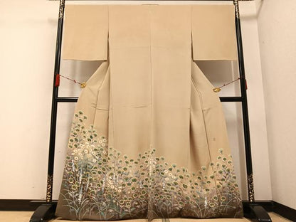 平和屋着物●本加賀友禅作家 庄田和昇 色留袖 枝花文 暈し染め 正絹 逸品 AABB6258ph