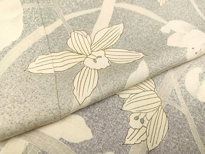 平和屋着物●訪問着 作家物 枝花文 正絹 逸品 AABB6299ph