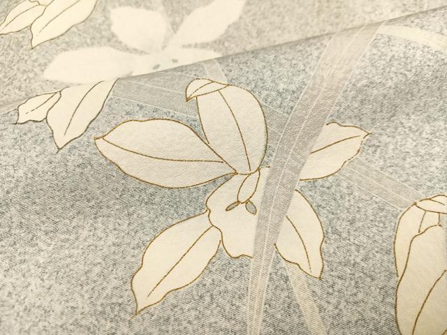 平和屋着物●訪問着 作家物 枝花文 正絹 逸品 AABB6299ph