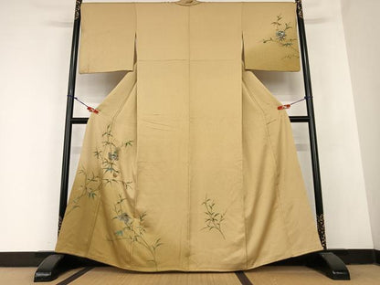 平和屋着物●訪問着　松竹梅破れ色紙文　暈し染め　金彩　正絹　逸品　AABB6337zg