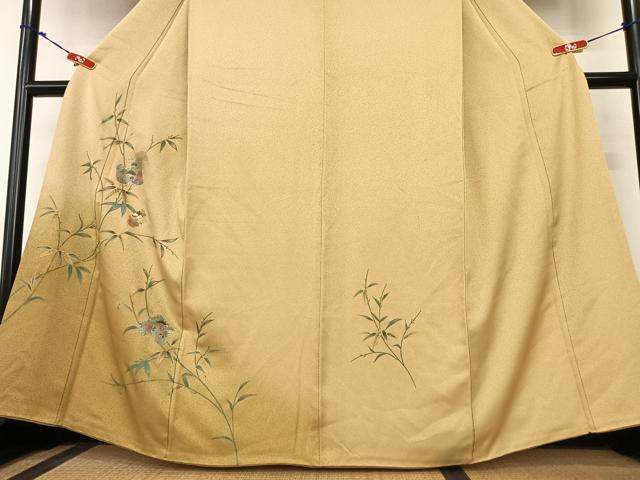 平和屋着物●訪問着　松竹梅破れ色紙文　暈し染め　金彩　正絹　逸品　AABB6337zg