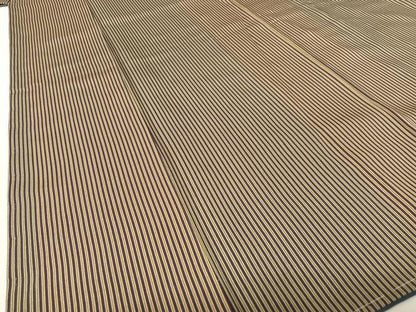平和屋着物●上質な小紋　縞　正絹　逸品　未使用　AABB6370zg
