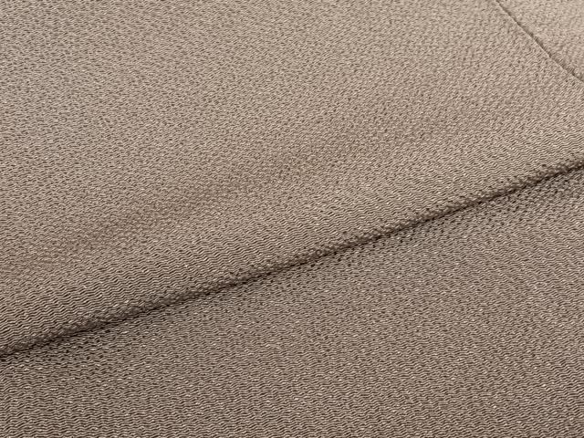 平和屋着物●上質な色無地　鳩羽鼠色　鬼しぼ縮緬　正絹　逸品　AABB6372zg