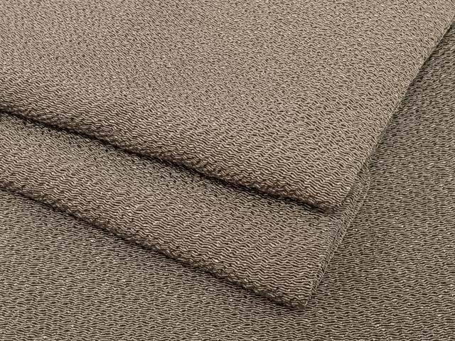 平和屋着物●上質な色無地　鳩羽鼠色　鬼しぼ縮緬　正絹　逸品　AABB6372zg