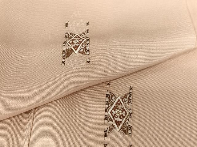 平和屋着物●上質な小紋 花菱文 正絹 逸品 AABB6382zg