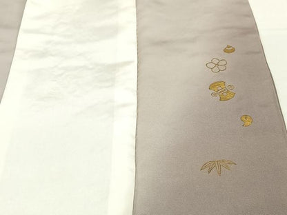 平和屋着物●豪華色留袖　駒刺繍　宝尽くし文　暈し染め　金彩　正絹　逸品　AABB6390zg