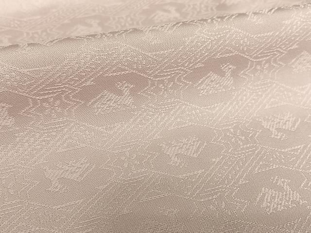 平和屋着物●上質な色無地 有栖川地紋 梅鼠色 正絹 逸品 AABB6434zg