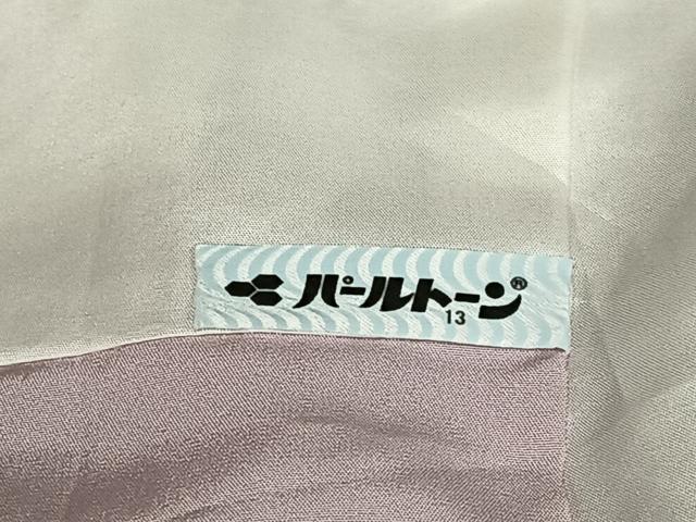 平和屋着物●上質な色無地 有栖川地紋 梅鼠色 正絹 逸品 AABB6434zg
