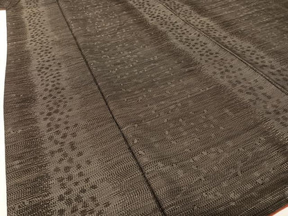 平和屋着物●本場大島紬　泥染め　間道　やまと誂製　正絹　逸品　AABB6447zg