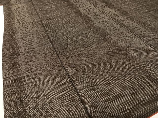 平和屋着物●本場大島紬　泥染め　間道　やまと誂製　正絹　逸品　AABB6447zg