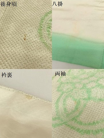 平和屋着物●豪華振袖　総絞り　舞花文　正絹　逸品　AABB6454zg