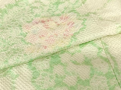平和屋着物●豪華振袖　総絞り　舞花文　正絹　逸品　AABB6454zg