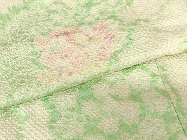 平和屋着物●豪華振袖　総絞り　舞花文　正絹　逸品　AABB6454zg