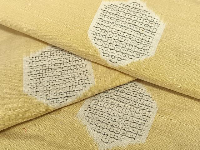 平和屋着物●上質な紬 80亀甲 亀甲文 正絹 逸品 AABB6465zg