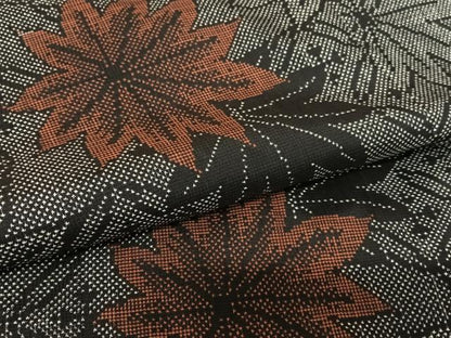 平和屋着物●本場大島紬　一元7マルキ　楓文　正絹　逸品　未使用　AABB6488zg