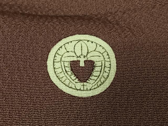 平和屋着物●上質な色無地　紫鳶色　正絹　逸品　AABB6503zg