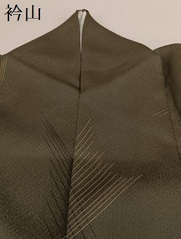 平和屋着物●上質な小紋　変わり縞　金彩　正絹　逸品　AABB6514zg
