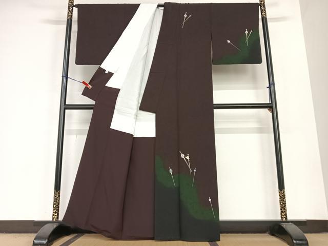 平和屋着物●金彩友禅　卓越技能者・名工・和田光正　夢蒔絵　訪問着　簪　暈し染め　金彩　正絹　逸品　AABB6517zg