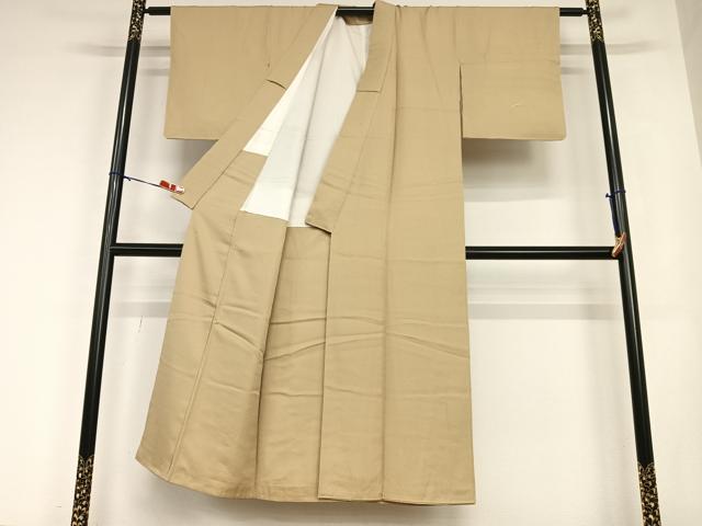 平和屋着物●本加賀友禅作家　毎田仁郎監修　色無地　草花地紋　若葉色　正絹　逸品　未使用　DABC2029ud 平和屋着物○本加賀友禅作家 毎田仁郎監修 色無地 草花地紋 若葉色