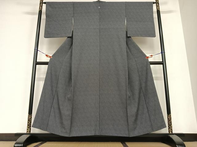 平和屋着物●江戸小紋 大小あられ 正絹 逸品 AABB6533zg