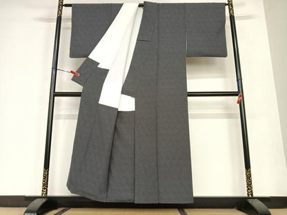 平和屋着物●江戸小紋 大小あられ 正絹 逸品 AABB6533zg