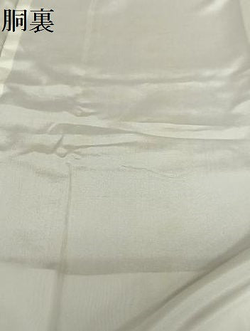 平和屋着物●上質な色無地 花唐草地紋 濃色 正絹 逸品 AABB6538zg