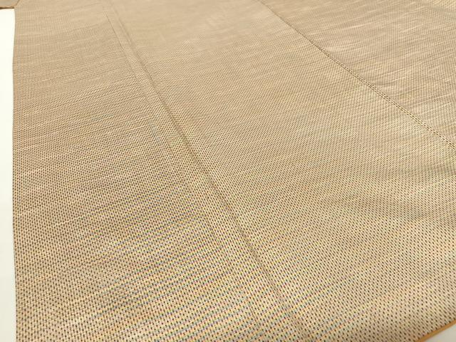 平和屋着物●本場大島紬　一元絣　横縞　正絹　逸品　AABB6564zg