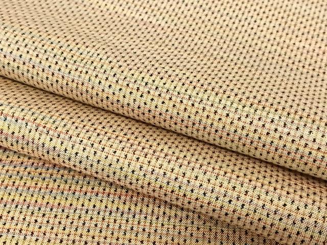 平和屋着物●本場大島紬　一元絣　横縞　正絹　逸品　AABB6564zg