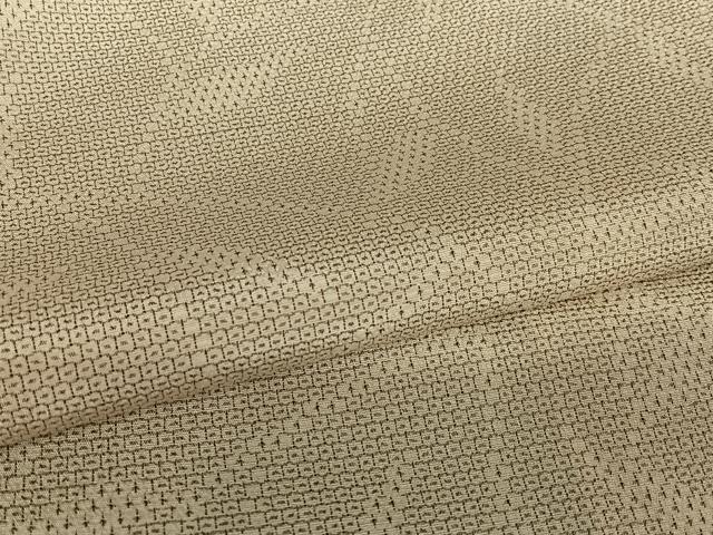 平和屋着物●本塩沢 110亀甲 草木文 正絹 逸品 AABB6567zg