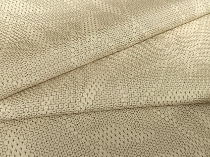 平和屋着物●本塩沢 110亀甲 草木文 正絹 逸品 AABB6567zg