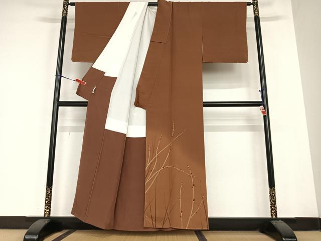 平和屋着物●訪問着　駒刺繍　蕾　ろうけつ染め　暈し染め　正絹　逸品　未使用　AABB6581zg