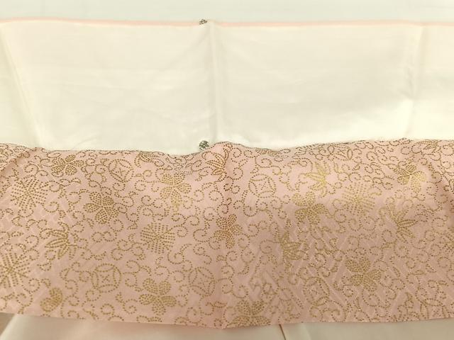 平和屋着物●訪問着 駒刺繍 孔雀枝梅花文 金彩 正絹 逸品 AABB6594zg